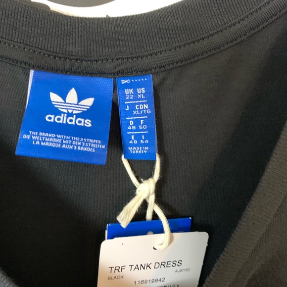 Adidas TRF Tank Dress Black Sleeveless - Picture 4 of 5